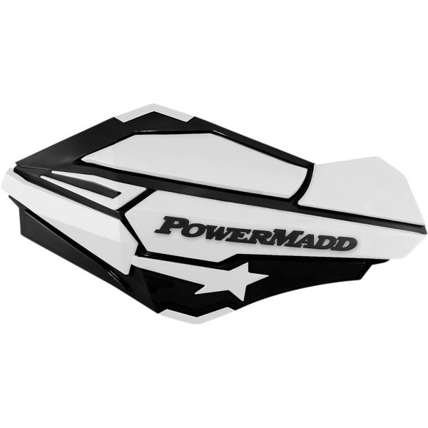 Handguard ATV PowerMadd-Cobra Handguard ATV Black/white-34428 Aluminiu /Plastic