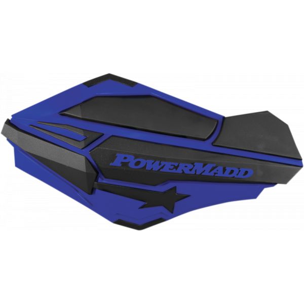 Handguard ATV PowerMadd-Cobra Handguard ATV Blue/black-34404 Aluminiu /Plastic