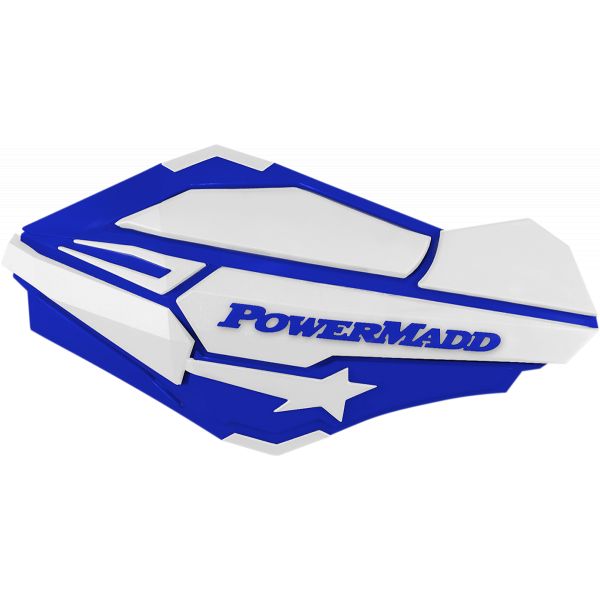 Handguard ATV PowerMadd-Cobra Handguard ATV Blue/white-34421 Aluminiu /Plastic