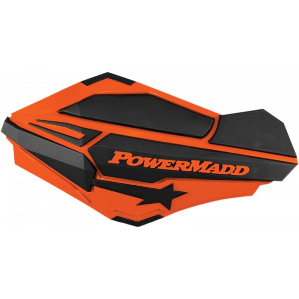 Handguard ATV PowerMadd-Cobra Handguard ATV Orange/Black-34405 Aluminiu /Plastic