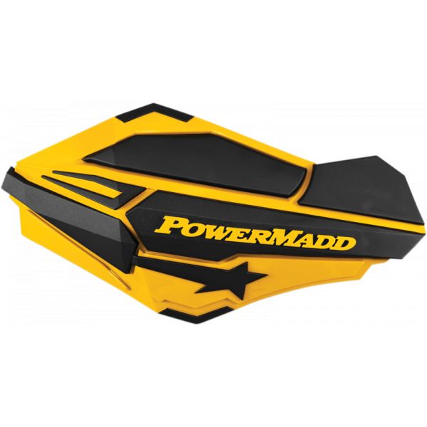 Handguard ATV PowerMadd-Cobra Handguard ATV Sentinel Yellow/Black -34401 Aluminiu /Plastic