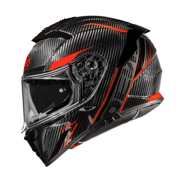 Premier Helmets Full-Face Moto-Helmet Devil CARB ST2 Glossy Black/Red 2024