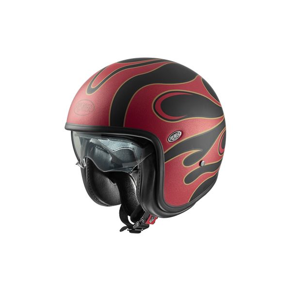 Jet helmets Premier Helmets Open-Face/Jet Moto Helmet Vintage FR 2BM Matt Red/Black 2024