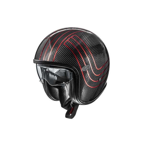  Premier Helmets Open-Face/Jet Moto Helmet Vintage Plat Edit CARB Glossy Black/Red 2024