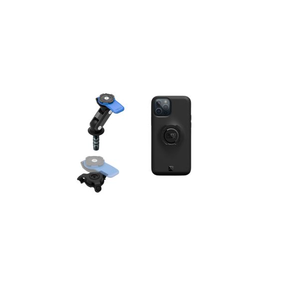 Suport Ghidon Telefon/GPS Quad Lock Kit Suport Telefon Montaj Jug + Amortizor Vibratii + Carcasa Telefon Apple Clasic
