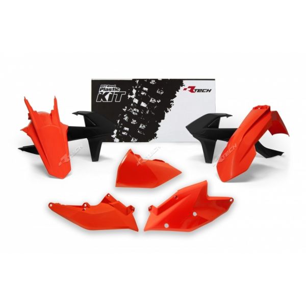 Plastics MX-Enduro Racetech Plastics Kit KTM EXC 2017-2019 OEM Orange Black