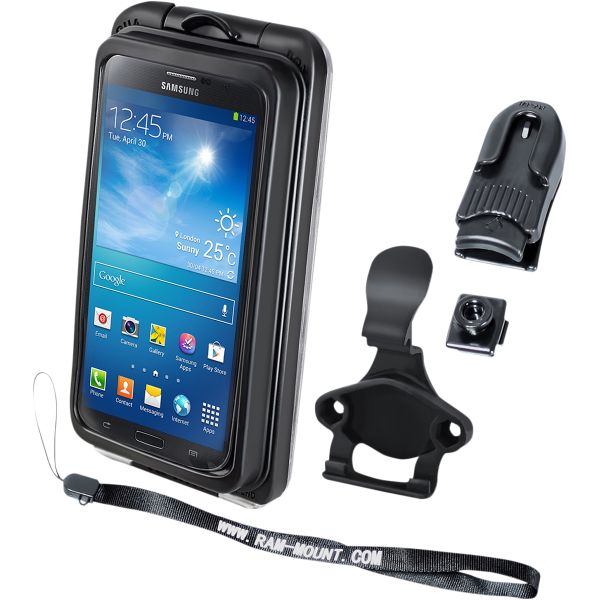 Suport Ghidon Telefon/GPS Ram Mounts Suport Dispozitiv Aqua Box Pro 20 Iphone 3/4/5 Case And Clip Transparent Composite Black - Ram-holaq7-2cou