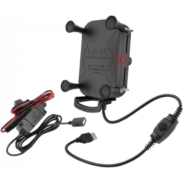 Suport Ghidon Telefon/GPS Ram Mounts Tough-charge Suport Ghidon cu Incarcare Wireless  Waterproof - Ramholun12wbv7m