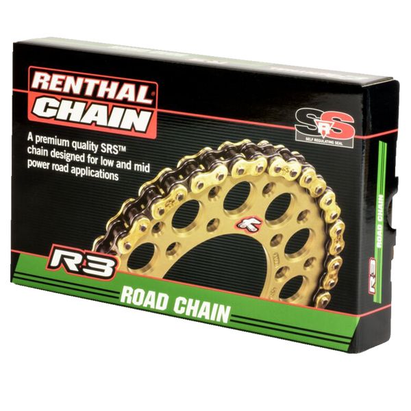  Renthal X-Ring Chain R3-3 Road 520x114 Gold - C428