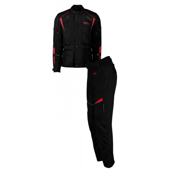 ATV Combo Rusty Stitches Textile Combo Jacket + Pants Moto Tommy Black-Red
