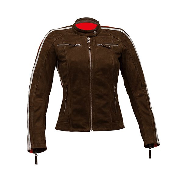Leather Jackets Rusty Stitches Jack Uma Nubuck Brown Leather Jacket