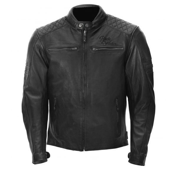 Leather Jackets Rusty Stitches Leather Moto Jacket JARI Black
