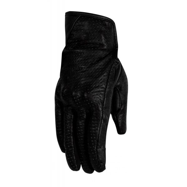 Gloves Womens Rusty Stitches Lady Leather Moto Gloves Eve Black