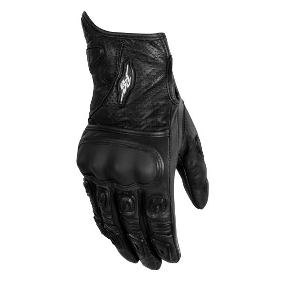 Gloves Racing Rusty Stitches Leather Moto Gloves Quinn Black/White