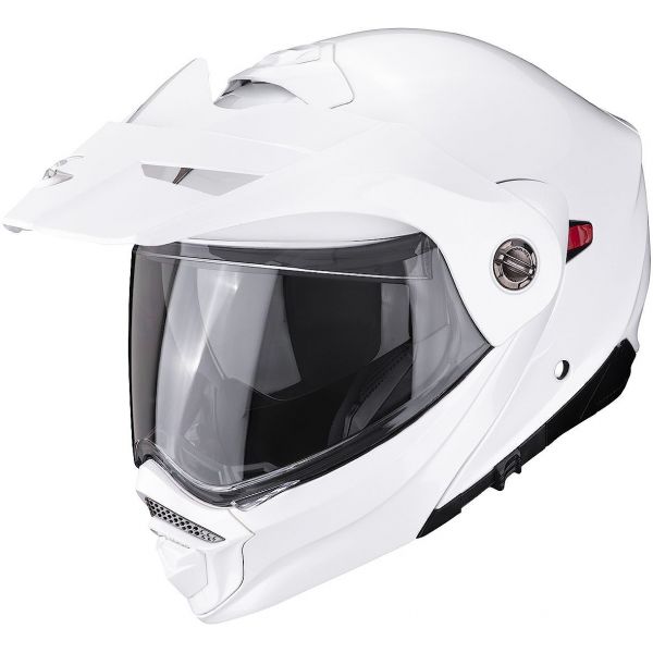 Touring helmets Scorpion Exo Flip-UP/Touring/Adventure Moto HelmetADX-2 Solid Glossy White 23