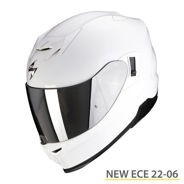 Full face helmets Scorpion Exo Moto Helmet Full-Face 520 Evo Air Solid Alb