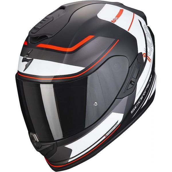  Scorpion Exo Moto Full-Face Helmet Exo-1400 Air Vittoria Matt Black/White 2022