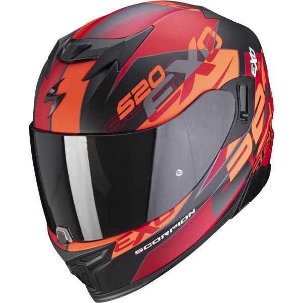 Full face helmets Scorpion Exo Moto Helmet Full-Face Exo 520 Air Cover Matt Black/Red 2021