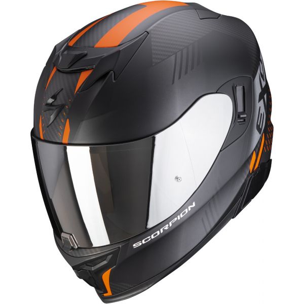 Full face helmets Scorpion Exo Moto Helmet Full-Face Exo 520 Air Laten Matt Black/Orange 2021