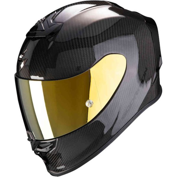 Casti Moto Integrale Scorpion Exo Casca Moto Full-Face/Integrala Exo R1 Evo Air Carbon Solid Black Glossy