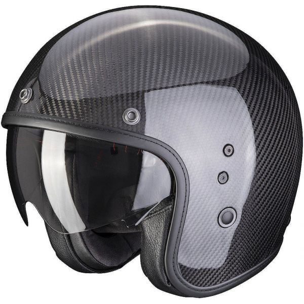 Casti Moto Jet (Open Face) Scorpion Exo Casca Moto Open Face/Jet Belfast Evo Carbon Uni Glossy