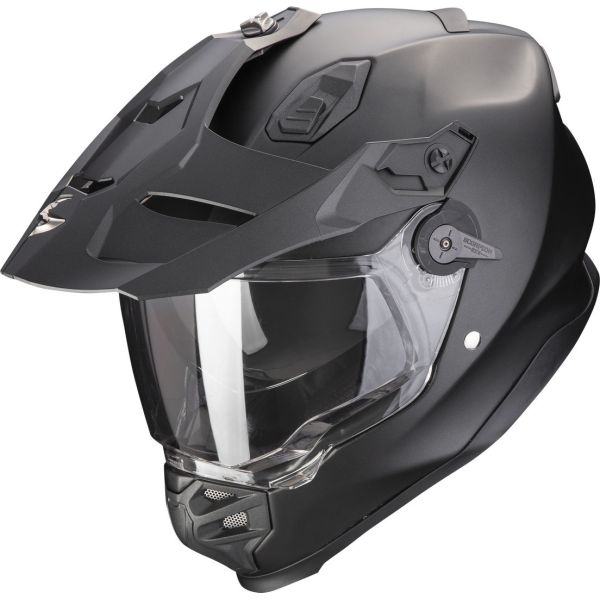  Scorpion Exo Touring Moto Helmet ADF 9000 Air Solid Pearl Black Matt 24