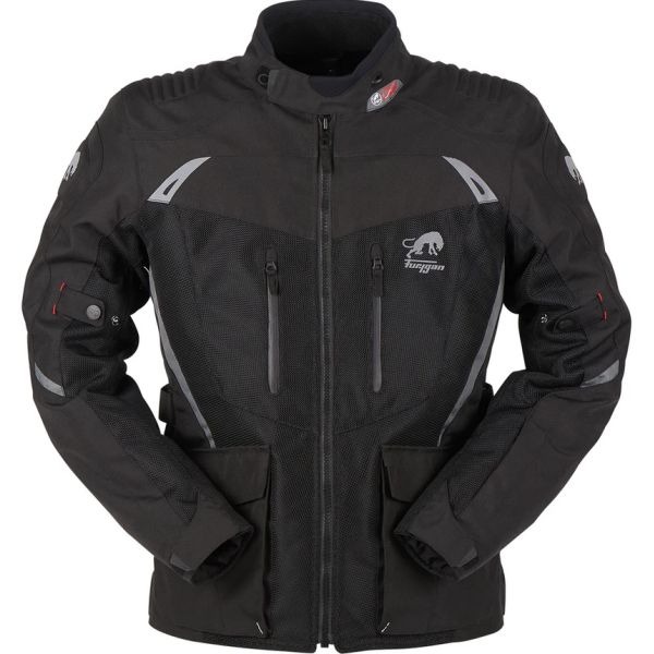 Textile jackets Furygan Textil Moto Jacket Apalaches Vented 2W1 Black 6422-132