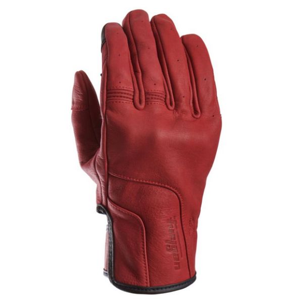 Gloves Racing Furygan Textile/Leather Moto Gloves TD Vintage D30 Lady Burgundy 4589-338