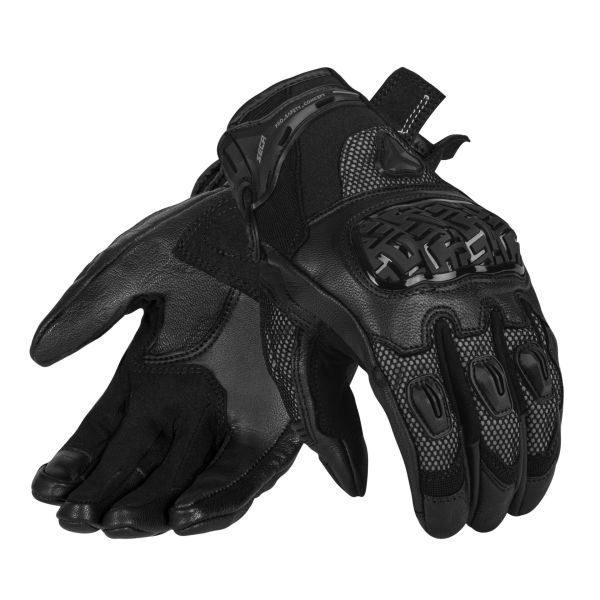 Gloves Racing Seca Control Flash Black 24 Textile/Leather Gloves