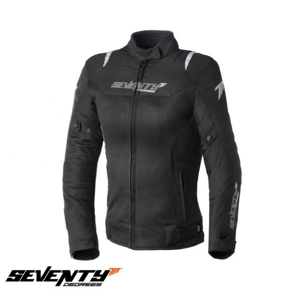  Seventy Lady Textile Moto Jacket SD-JR50 Black