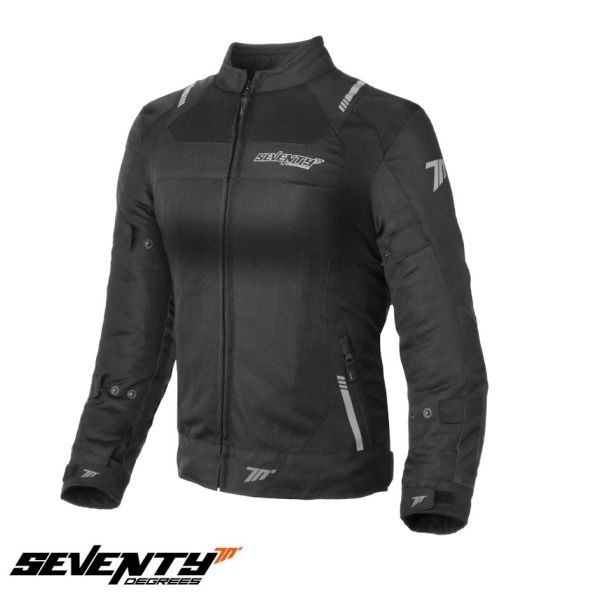  Seventy Lady Textile Moto Jacket SD-JR54 Black