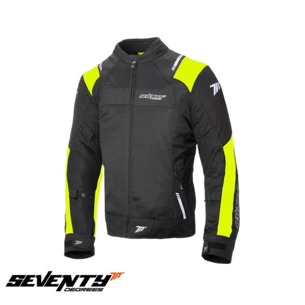 Textile jackets Seventy Textile Moto JacketSD-JR52 Black/Yellow