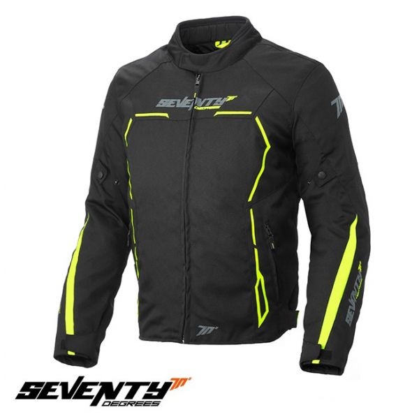 Textile jackets Seventy Textile Moto JacketSD-JR65 Black/Yellow