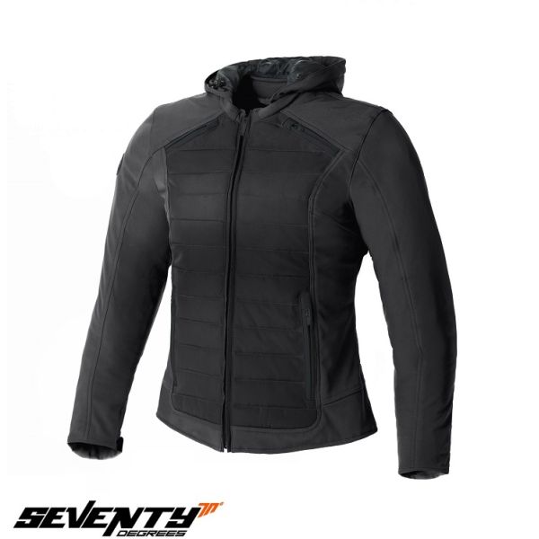  Seventy Lady Textile Moto Urban/Touring Jacket SD-JC75 Black 24