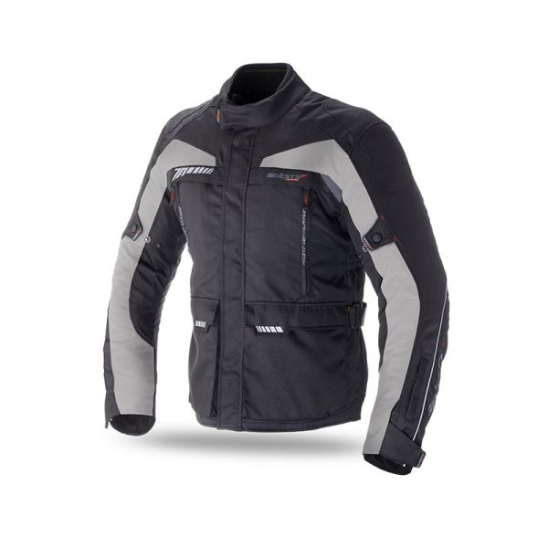Textile jackets Seventy SD-JT41 Black/Gray Waterproof Textile Jacket