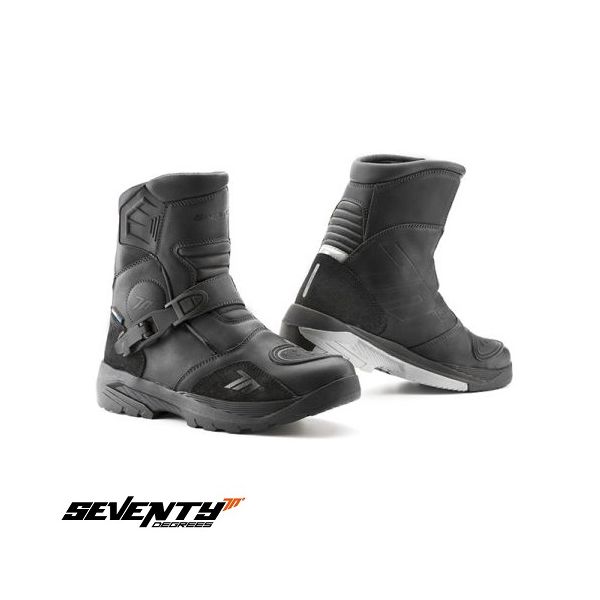 Adventure/Touring Boots Seventy Adventure/Touring Moto Boots Unisex SD-BA5 Black 23