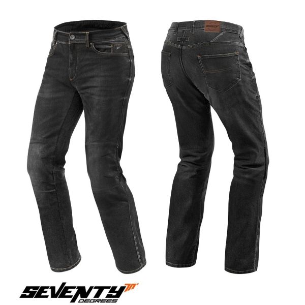 Riging Womens Jeans Seventy Lady Moto Jeans SD-PJ4 Regular Flit Black 24