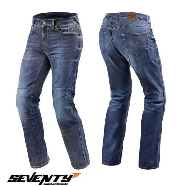 Jeans Moto - Dama Seventy Jeans Moto Dama SD-PJ4 Regular Flit Blue 24