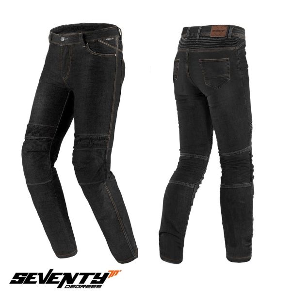 Riging Womens Jeans Seventy Lady Moto Jeans SD-PJ8 Slim Black 24