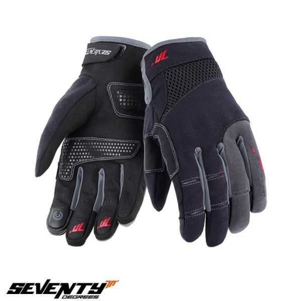 Gloves Racing Seventy Textile Moto Gloves SD-C48 Black/Gray