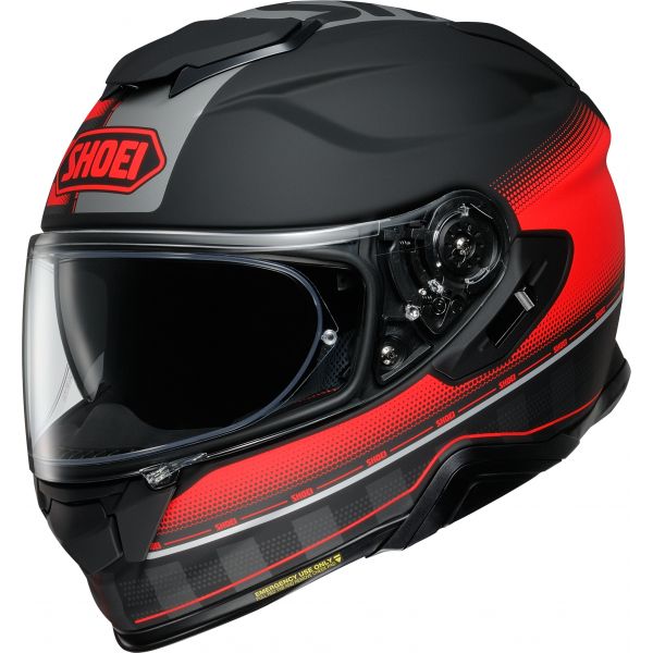 Full face helmets SHOEI Moto Full-Face Helmet GT-Air II Tesseract TC-1 Black/Red Matt 2022