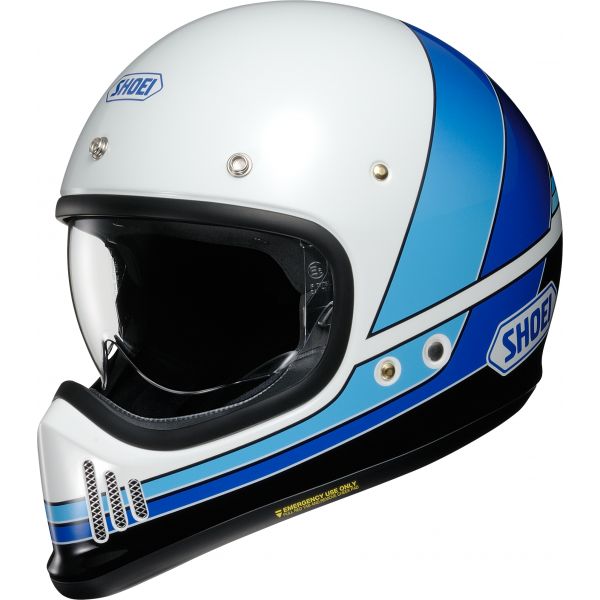Jet helmets SHOEI Moto Retro Helmet EX-Zero Equation TC-11  Blue/White Glossy  2022