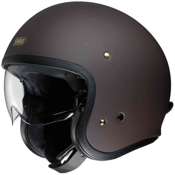 Jet helmets SHOEI Moto Jet J-O Brown Matt Helmet