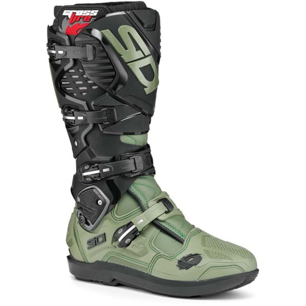  Sidi Moto MX/Enduro Boots Crossfire 3 SRS Army/Black 24