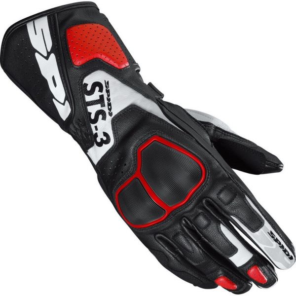 Gloves Womens Spidi Lady Sport Leather Gloves STS-3 Red