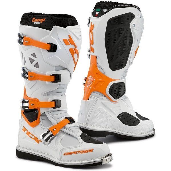 Boots MX-Enduro Tcx MX Boots Comp Evo 46 White/Orange