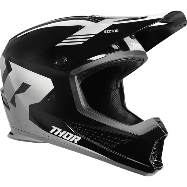 Helmets MX-Enduro Thor Moto MX/Enduro Helmet Carve Black/White 24