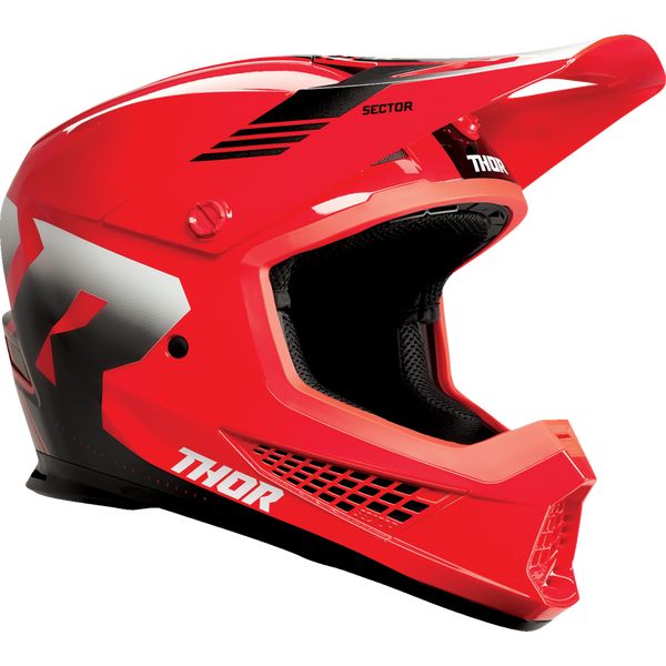 Helmets MX-Enduro Thor Moto MX/Enduro Helmet Carve Red/White 24