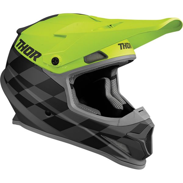 Helmets MX-Enduro Thor Moto MX Helmet Sector Birdrock Gray/Acid