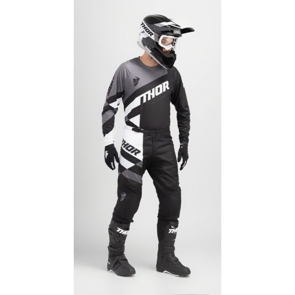 Combos MX-Enduro Thor-oferta Combo Jersey + Pants Enduro/MX Sector Checker Black/Gray 24